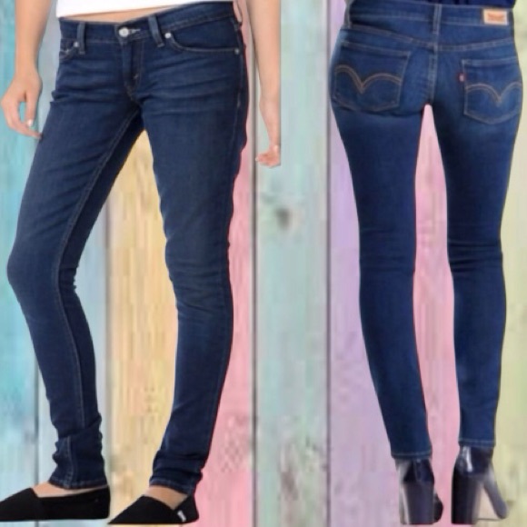 Levi's Denim - Levi's 524 Too Superlow Rise Y2K Blue Denim Skinny Jeans